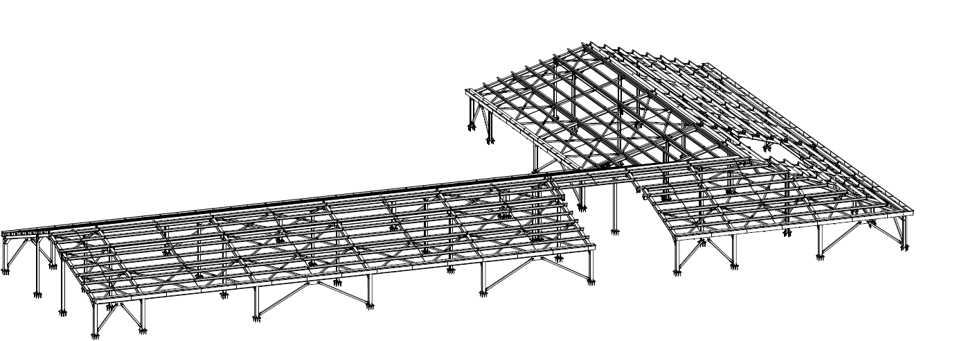 Çelik konstrüksiyon çelik yapı Tekla structure Statik proje profesyonel çelik kurumsal çatı korkuluk çelik çatı sundurma depo hangar